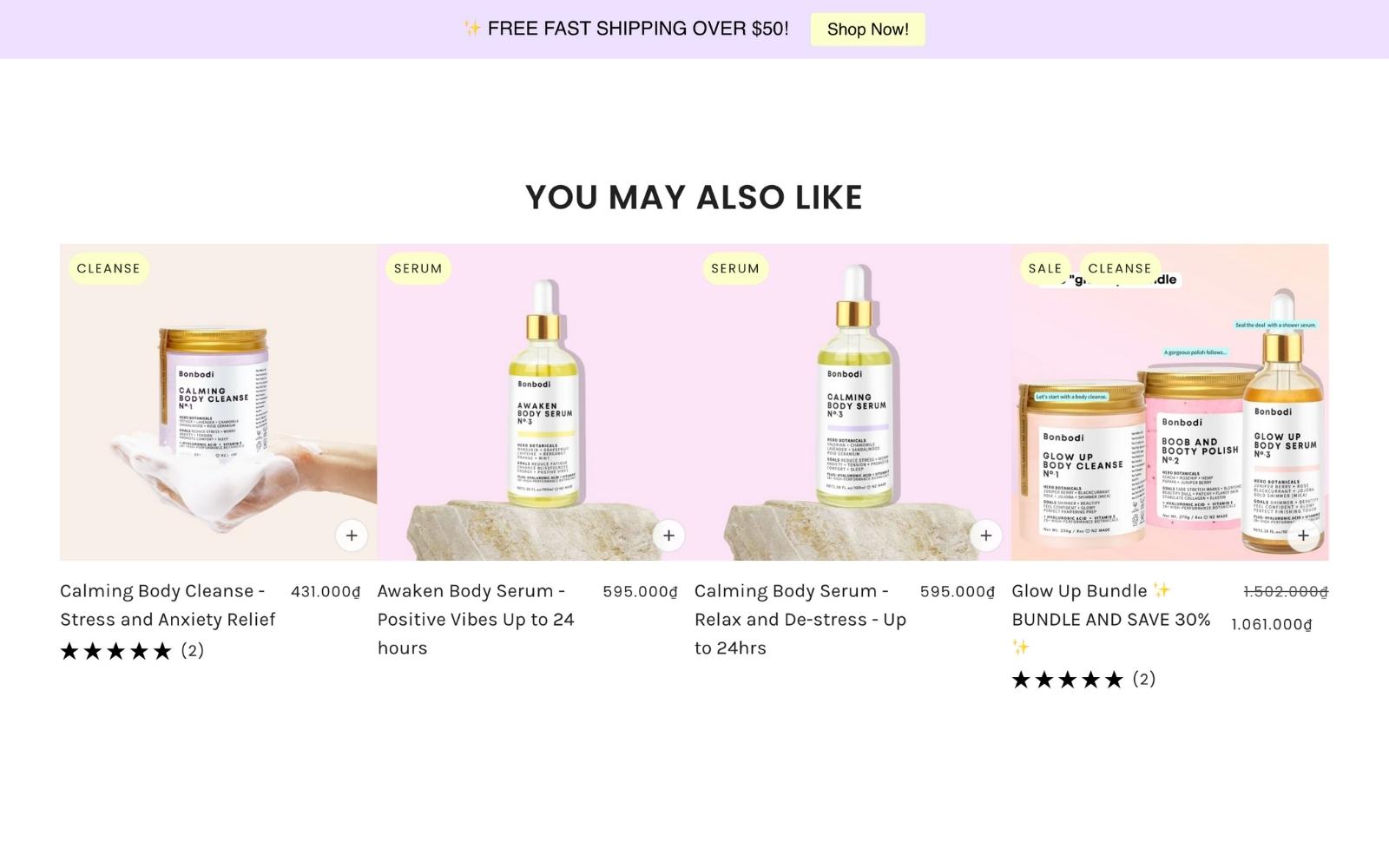 Recommended products